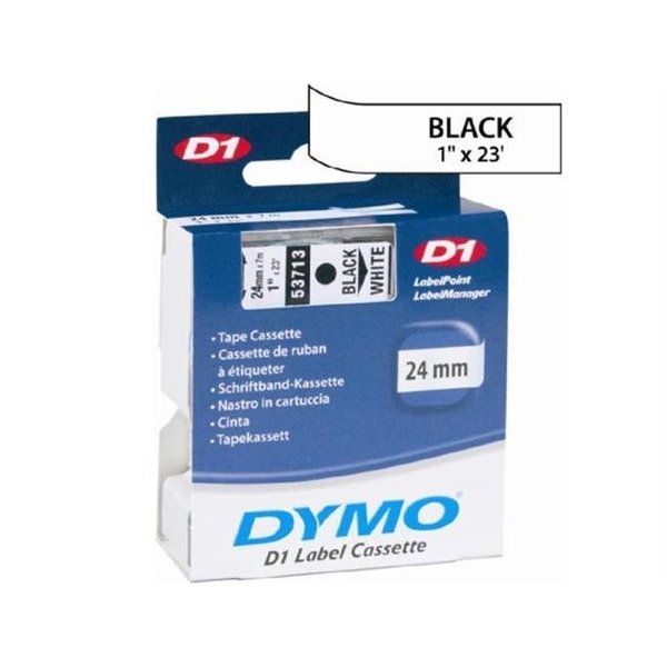 Sanford Sanford LP 53713 24mm Dymo D1 Tape - Black/Silver 53713